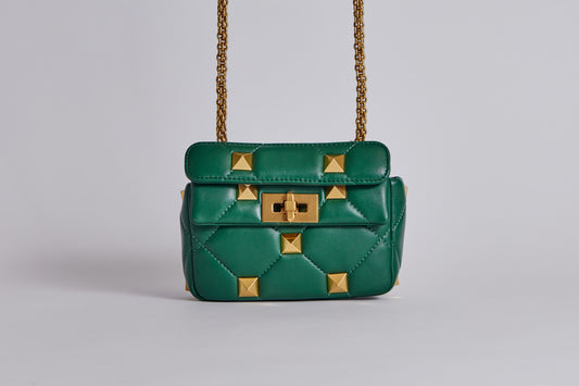 Valentino Roman Stud Bag - Green