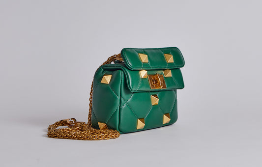 Valentino Roman Stud Bag - Green