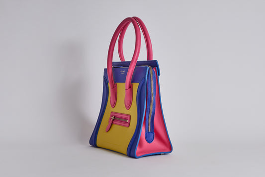 Celine Nano Luggage Tote Bag - Multi Bright