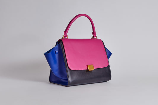 Celine Trapeze Tote Bag Pink-Multi