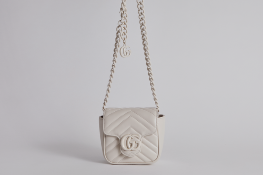 Gucci Marmont Belt Bag - Winter White