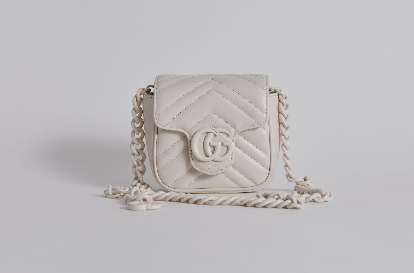 Gucci Marmont Belt Bag - Winter White