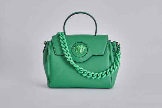 Versace La Medusa large handbag Green