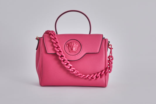 Versace La Medusa large handbag Pink