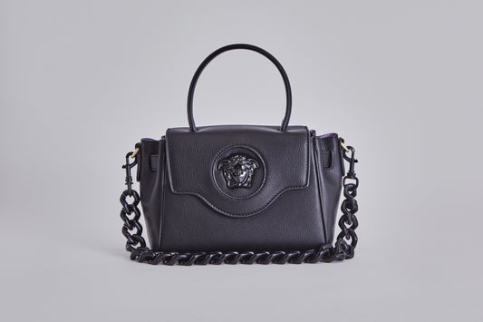 Versace La Medusa medium handbag black